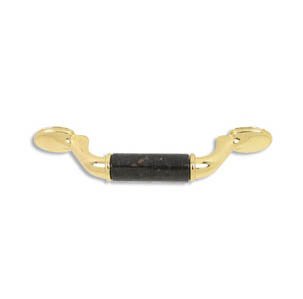 designer pull-500pulls-Polished Brass Finish-Black Galaxy