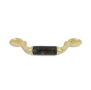 designer pull-500pulls-Polished Brass Finish-Emerald Pearl