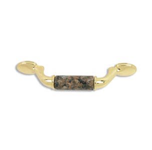 designer pull-500pulls-Polished Brass Finish-Tropical Brown