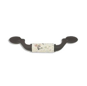 designer pull-500pulls-Rustic Bronze Finish-Kashmire White