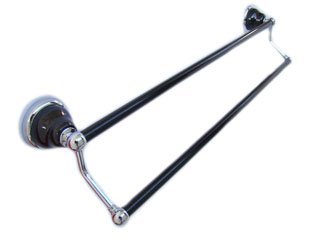 Double bar-Absolute Black-pole with stone finished