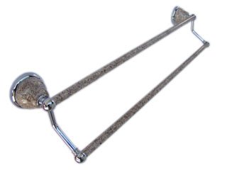 Double bar-Almond mauve-pole with stone finished