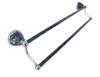 Double bar-Blue pearl-pole with stone finished