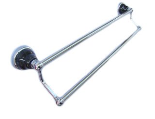 Double bar- Emerald Pearl-pole with chrome finisded