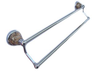 Double bar-Giallo Veneziano-pole with chrome finished