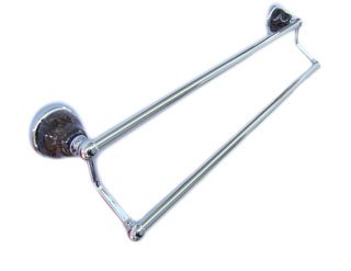 Double bar-Tan Brown-pole with chrome finished