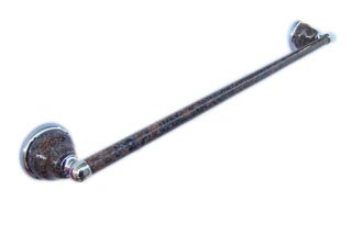 Towel bar-Dakota Mahogany-pole with stone finished