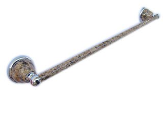 Towel bar-Giallo Veneziano-pole with stone finished