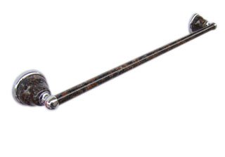 Towel bar-Tan Brown-pole with stone finished