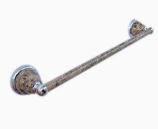Towel bar short-Giallo Veneziano-pole with stone finished