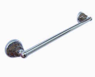 Towel bar short-Tropic Brown-pole with chrome finished