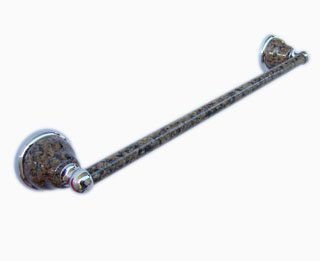 Towel bar short-Tropic Brown-pole with stone finished