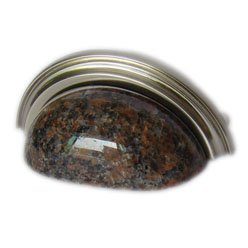 Granite cup pull-Dakota Mahogany