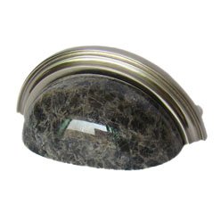 Granite cup pull-Ice Flower Blue