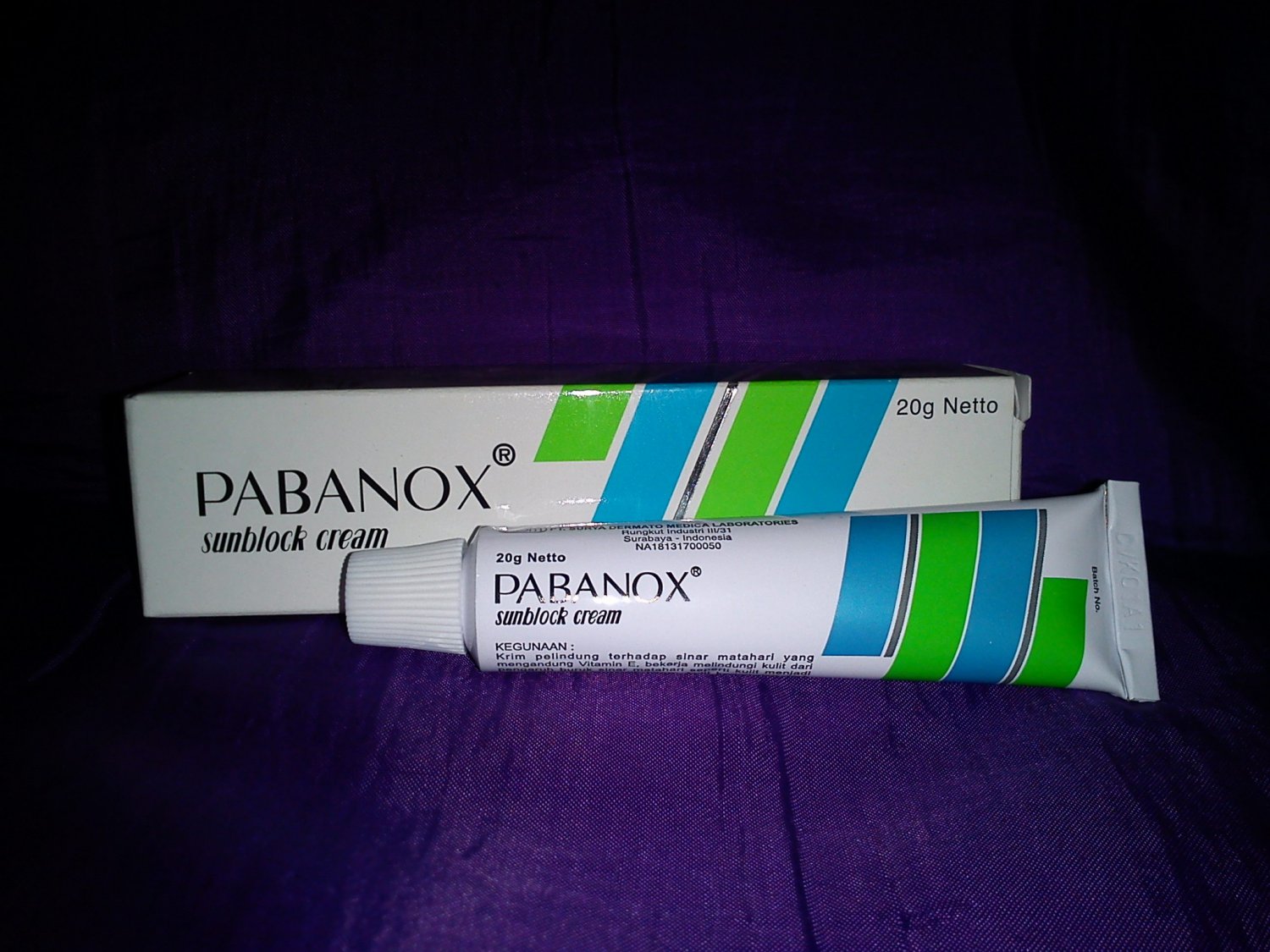 Pabanox Sunblock Cream Repellent Sun Light 20 g Netto