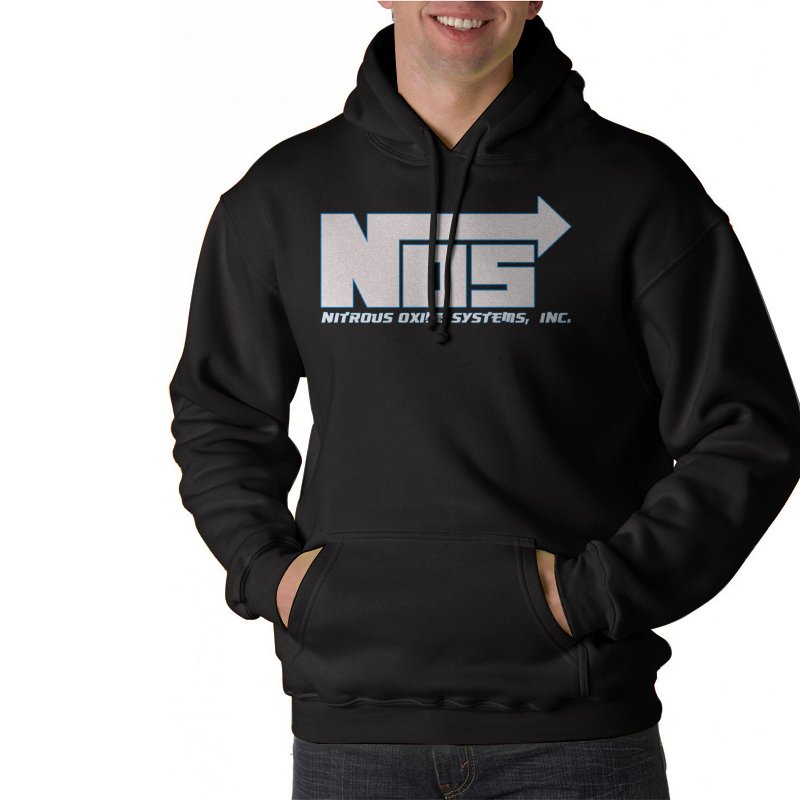 NOS Nitrous Oxide Systems Inc Tuning Drag Black Hoodie