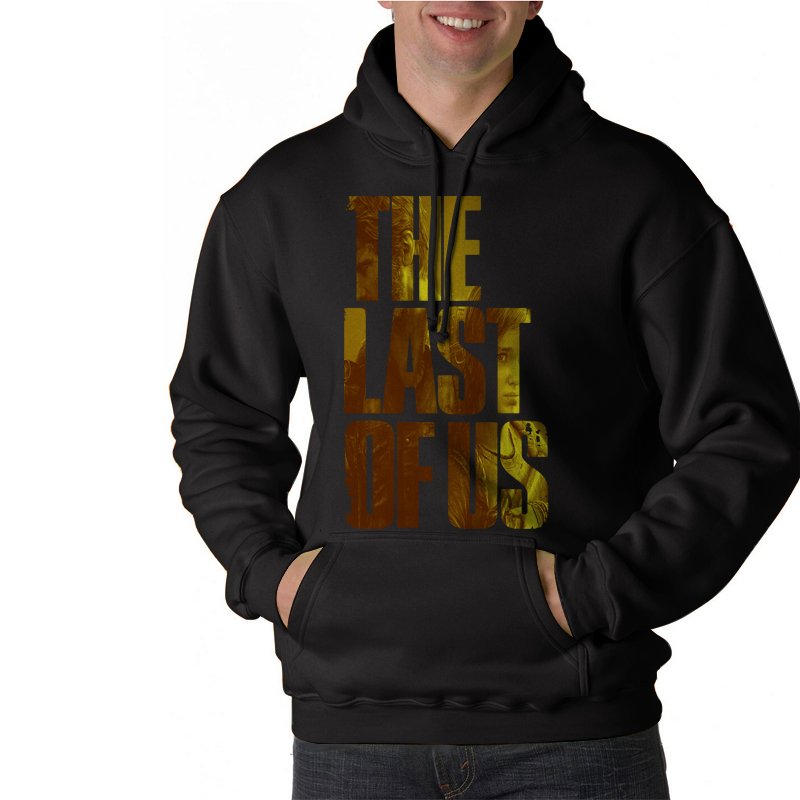 the last of us logo black hoodie the last of us logo black hoodie