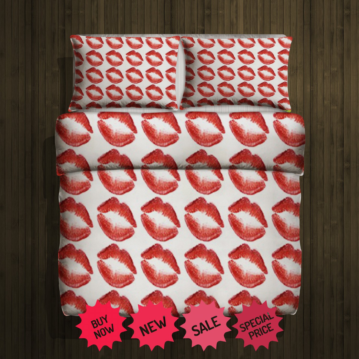 Lips Fleece Blanket Large & 2 Pillow Cases #84643863,84643864(2)