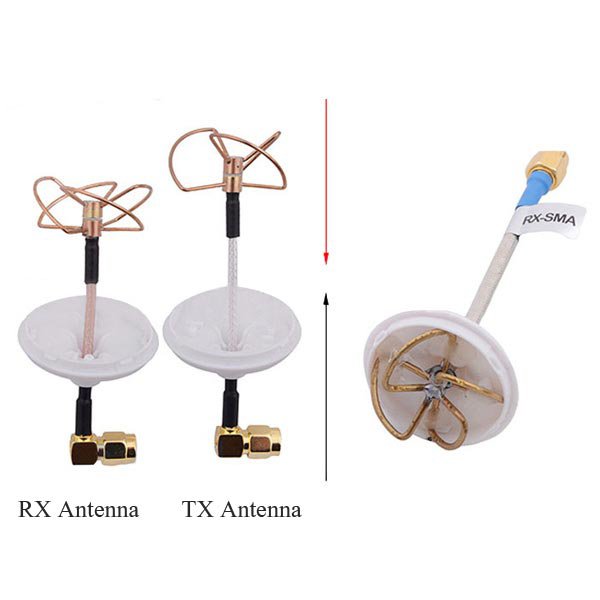 5.8Ghz FPV Mushroom Omnidirectional Antenna TX/RX Set