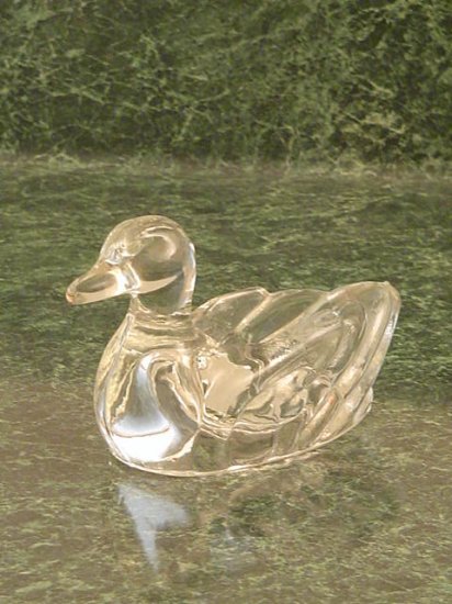 Art Glass Duck Paper Weight