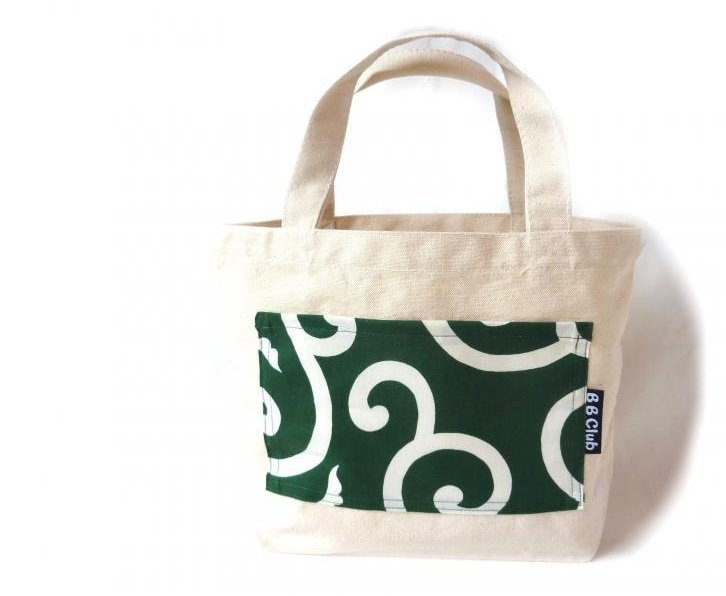 Tote bag Japanese KARAKUSA-Green