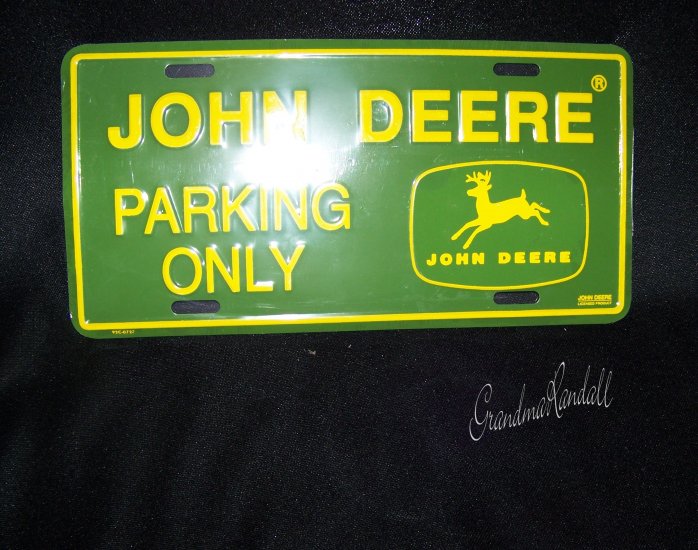 John Deere Licences Plate