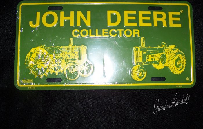 John Deere Licences Plate