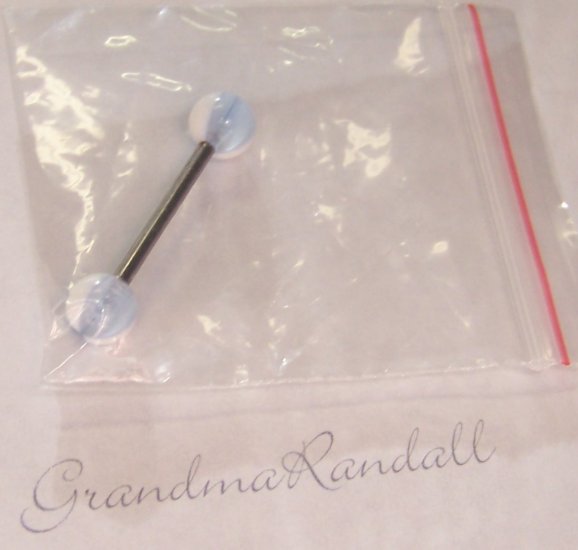 1 inch Surgical Steel Tongue Ring