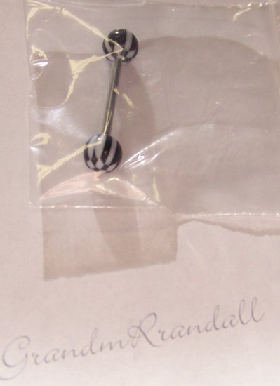 1 inch Surgical Steel Tongue Ring
