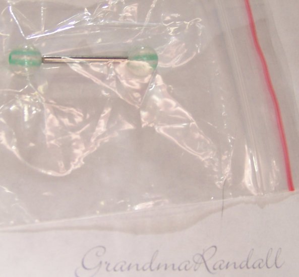 1 inch Surgical Steel Tongue Ring