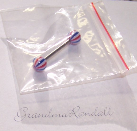 1 inch Surgical Steel Tongue Ring