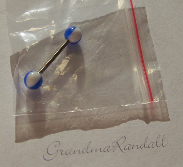 1 inch Surgical Steel Tongue Ring