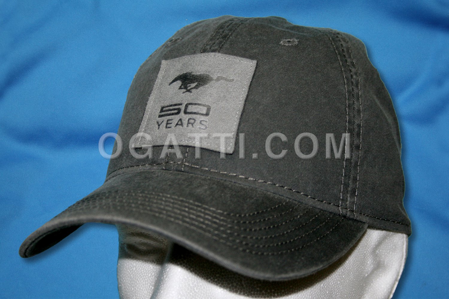 Brand New Ford Mustang Fifty Years With Leather Patch Hat 1026322