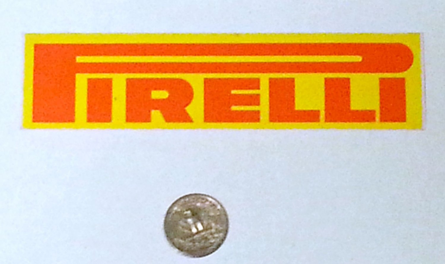 Pirelli sticker 5 7/8" x 1 1/2"