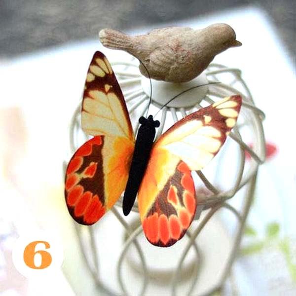 Butterfly Hair Clips Silk Butterfly Bobbypin Wedding Hairpin Bridesmaid hair (1 piece)