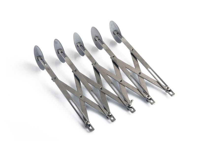 5-Wheel Expandable Stainless Steel Dough Wheel Pizza Slicer Pastry Cutter Rolling Knife