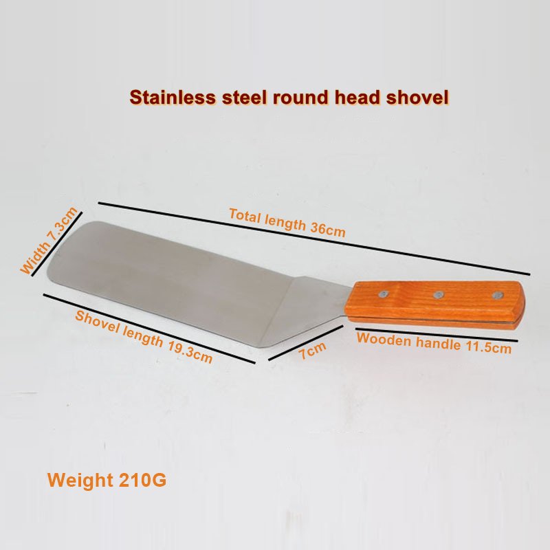36CM Long Stainless Steel Pizza Pie Blade Shovel