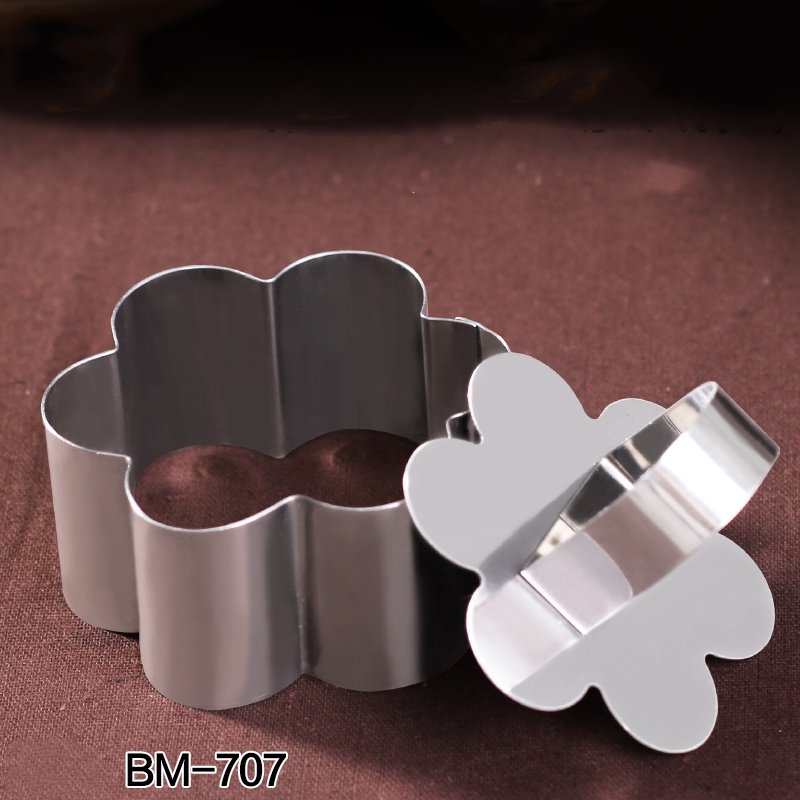 Plum Flower Stainless Steel Mousse Cake Ring Cookie Cutter Biscuit Mold Cake Mold