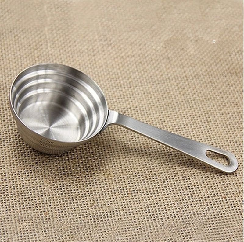 304 Stainless Steel Measuring Cup Spoon with Scales Amount For Baking Coffee Wine Tea Kitchen Tool