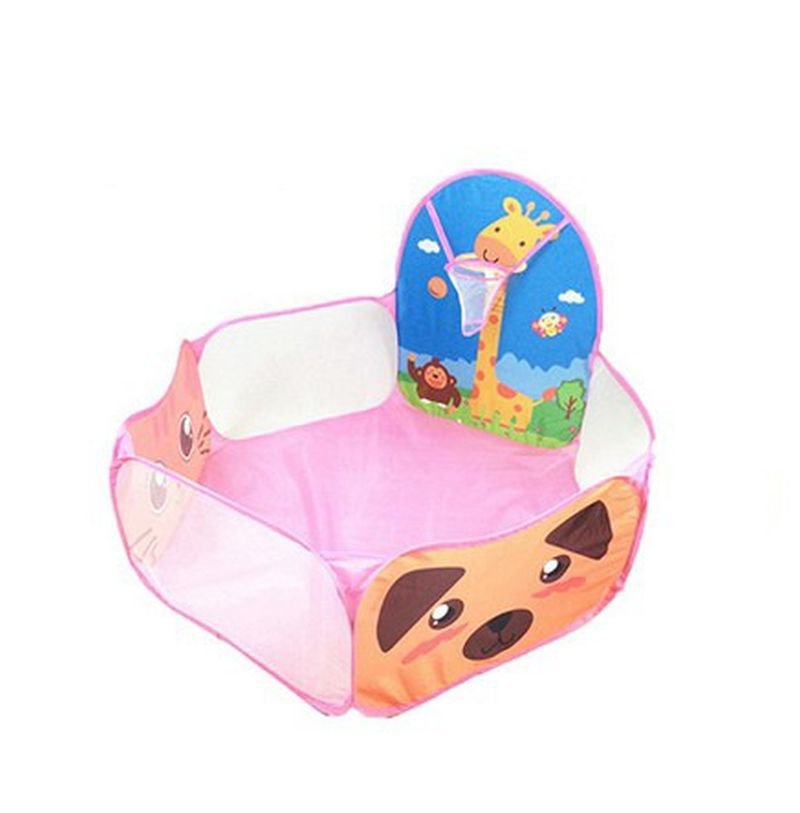 Pink Home Garden Kids Play Tent Children Basketball Pool Game birthday Gift