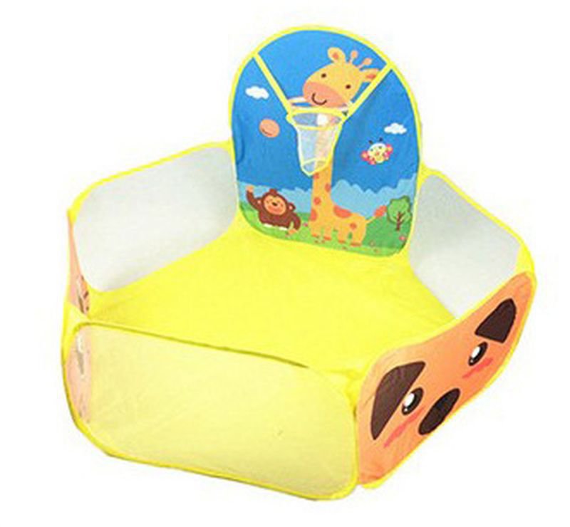 Yellow Home Garden Kids Play Tent Children Basketball Pool Game birthday Gift