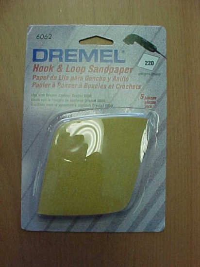 TL-D6062 5pk. Dremel Hook & Loop Sandpaper, 220 Grit