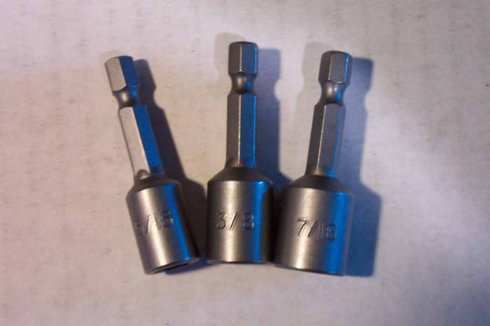 BN-02 3pc. Hanson Magnetic Nut Setter Bit Set