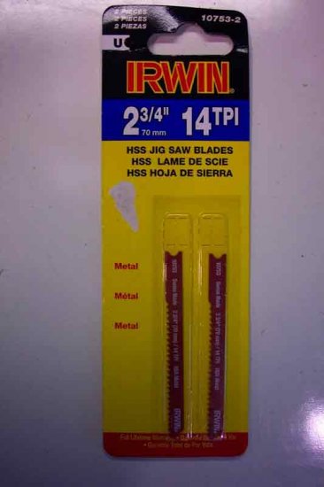 JSB-10753-2 Irwin 2pk. 14TPI Jigsaw Blades