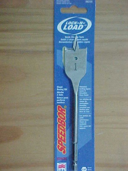 TL-22i Iriwn Lock N' Load 1" Spade Bit