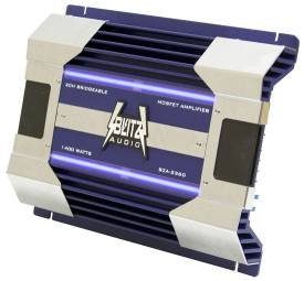 Cds-Blitz Audio 2-Channel 1400 Watts Max Amplifier with Blue Neon Light-BZA2360