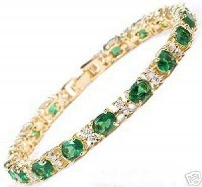 charming Green Jade Emerald bangle Bracelet