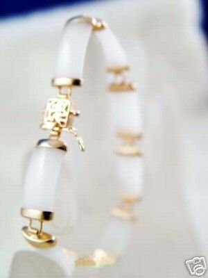 Beautiful Snow-white jade bracelet