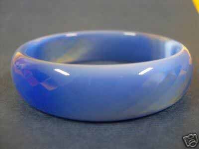 Stunning chinese blue opal jade bangle bracelet