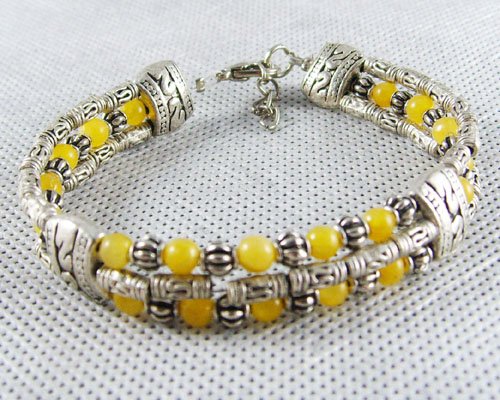 WHOLESALE Tibetan Silver TOPAZ BraceletS